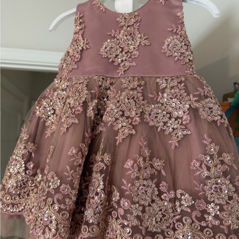 Tip Top Kids Pink A-line Sleeveless Dress